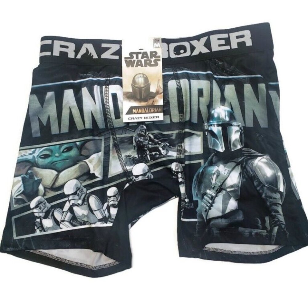 Star Wars THE MANDALORIAN Boxer Briefs Crazy Boxer The Child Mens Size Medium